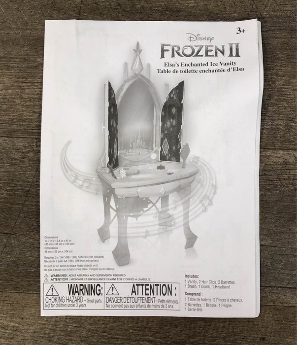 used Disney Frozen 2 Enchanted Ice Vanity