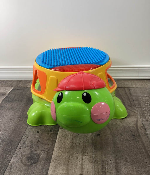 secondhand Fisher Price Peek A Blocks Build & Spill Musical Turtle