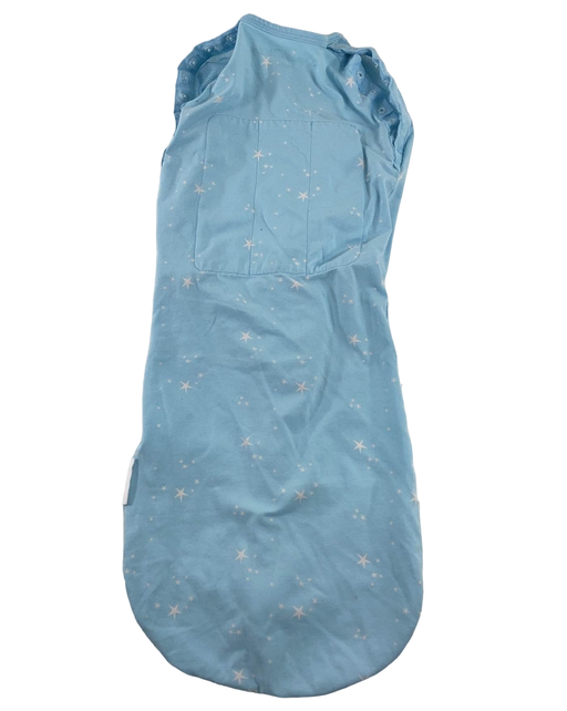 secondhand Happiest Baby Sleepea Swaddle, Medium, Sky Blue Stars