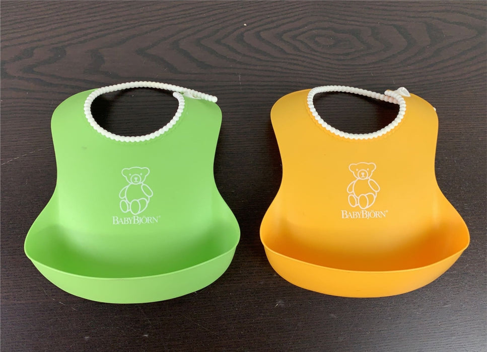 Shop BabyBjorn Feeding Bib Set 2 Pack, Yellow/Green at GoodBuy Gear