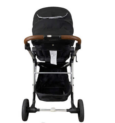 secondhand Mockingbird Single Stroller, 2023, Black, Windowpane, Silver With Penny Leather