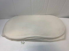 secondhand Naturepedic Bassinet Mattress, 14 in x 29 in x 1.5 in oval shape