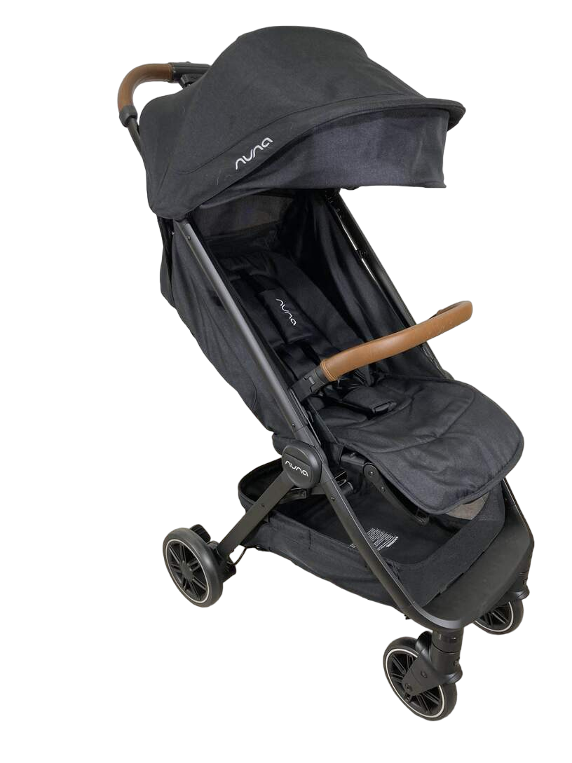 nuna trvl lightweight stroller 2022 Nuna Trvl Stroller, 2022, Caviar
