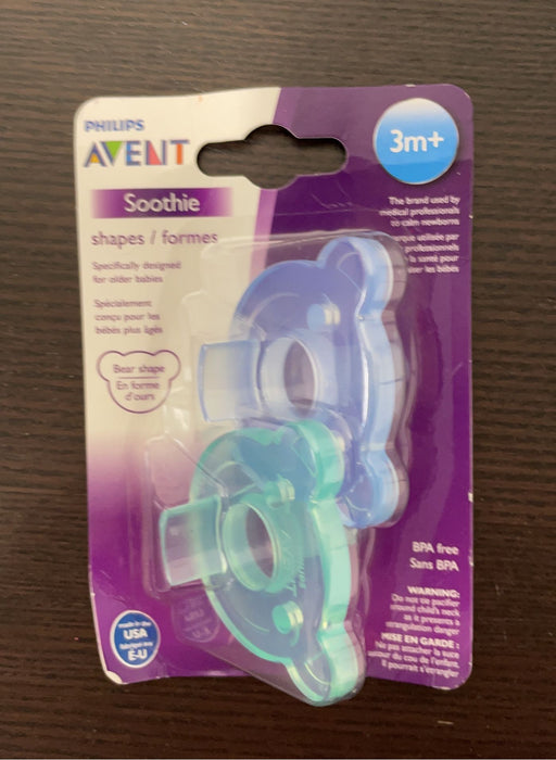 used Philips Avent Soothie Pacifiers, 2 Pk, 3+ Months