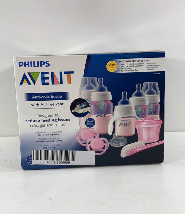 used Philips Avent Anti-Colic Newborn Starter Set, Pink