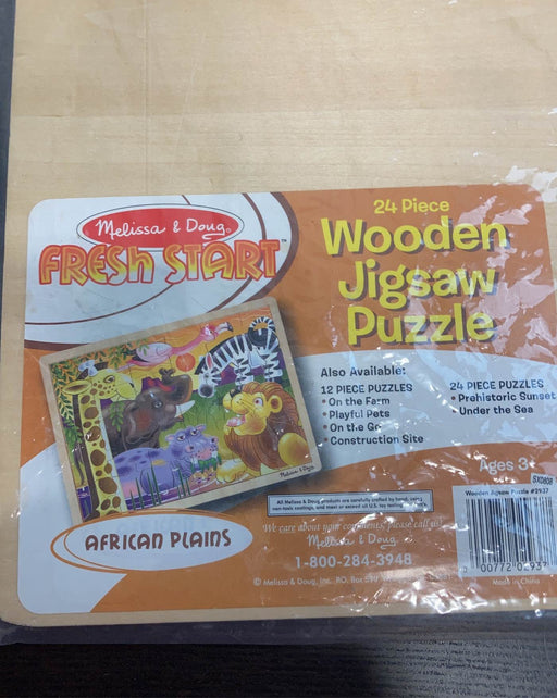 used Melissa & Doug 24-Piece Wooden Jigsaw Puzzle