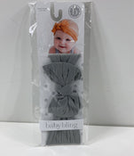 Shop Baby Bling Shabby Knot Headband, Grey at GoodBuy Gear