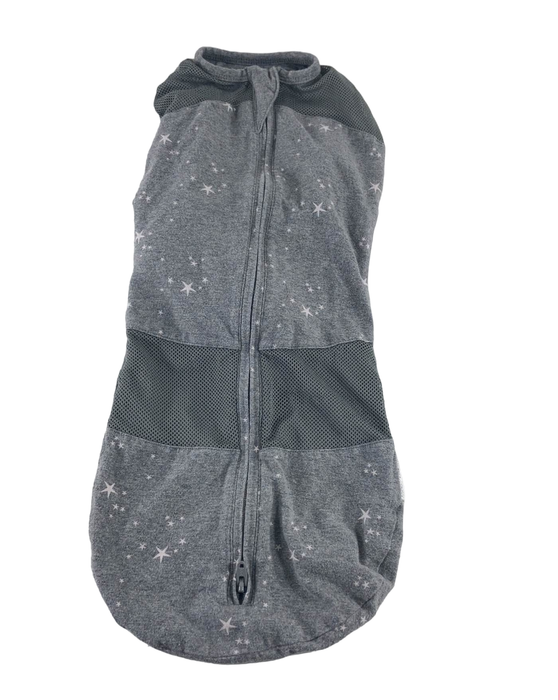 Shop Happiest Baby Sleepea Swaddle, Small, Graphite Gray Stars at GoodBuy Gear
