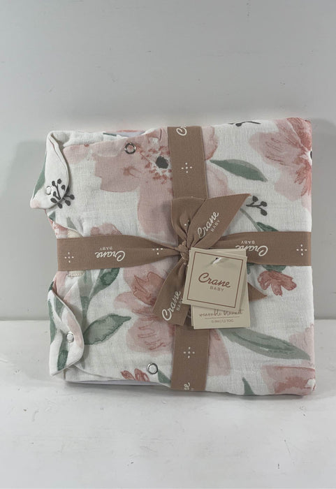 used Crane Baby Cotton Sateen Wearable Blanket, flowers