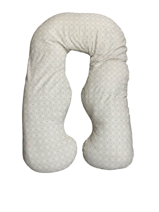 used Leachco Back ‘n Belly Bliss Pregnancy Pillow, latte with light brown circles