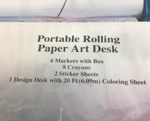 used Disney Frozen Portable Rolling Paper Art Desk