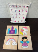 used Asher and Olivia Wooden Toddler Puzzle Bundle