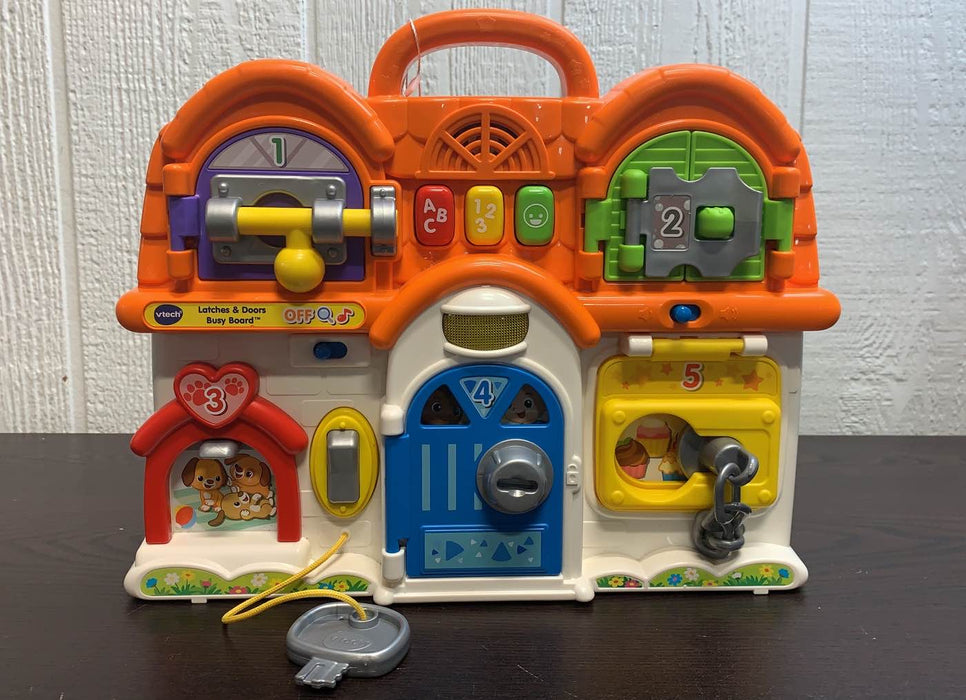used VTech Latches & Doors Busy Board