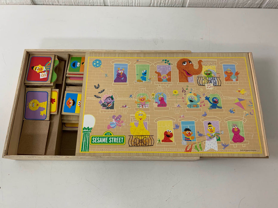 secondhand Cardinal Sesame Street Wooden Games