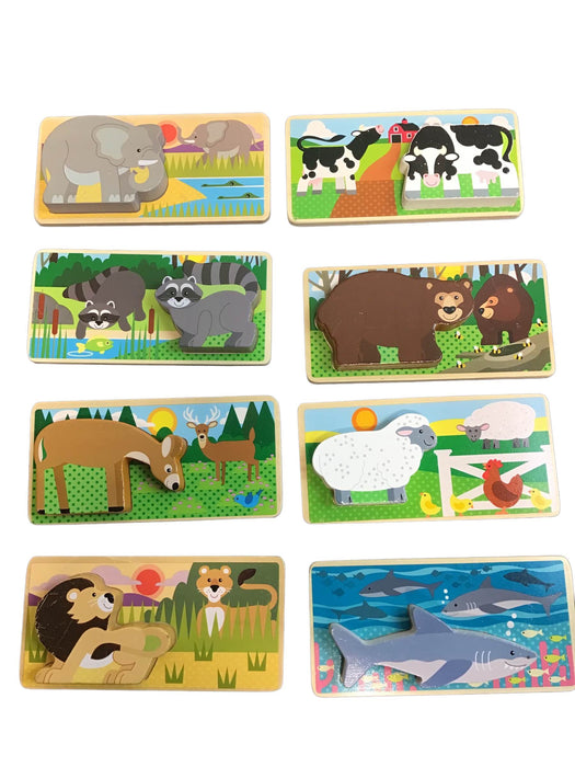 secondhand Melissa & Doug Animal Picture Boards