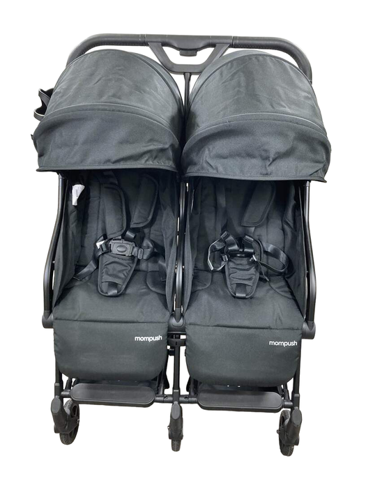 secondhand Mompush Lithe Double Stroller, Black, 2022