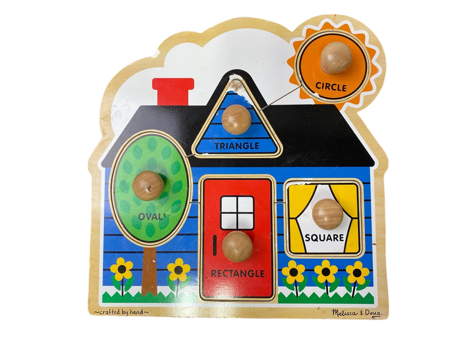 used Melissa & Doug Jumbo Knob Puzzle