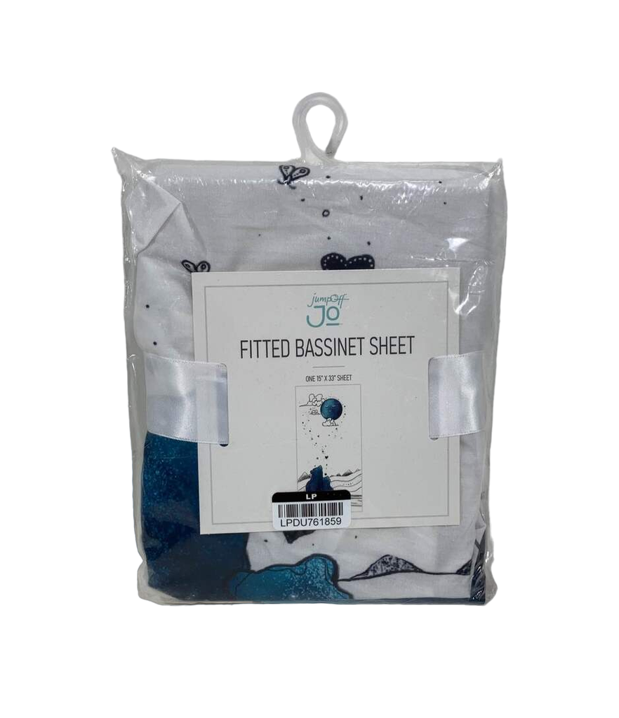 JumpOff Jo Muslin Baby Swaddle Blanket - 47"x47", Ultra Soft Bamboo & Cotton Blend, Machine Washable - Mama Bear Blue