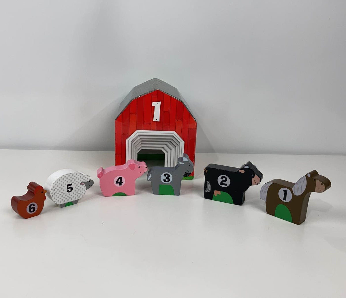 Melissa Doug Nesting Sorting Barns Animals