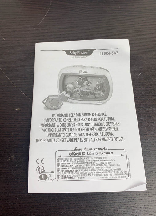 used Baby Einstein Sea Dreams Soother