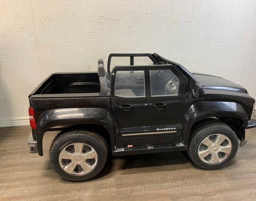 Shop Rollplay Chevy Silverado 12-Volt Battery Ride-On Vehicle, Black at GoodBuy Gear