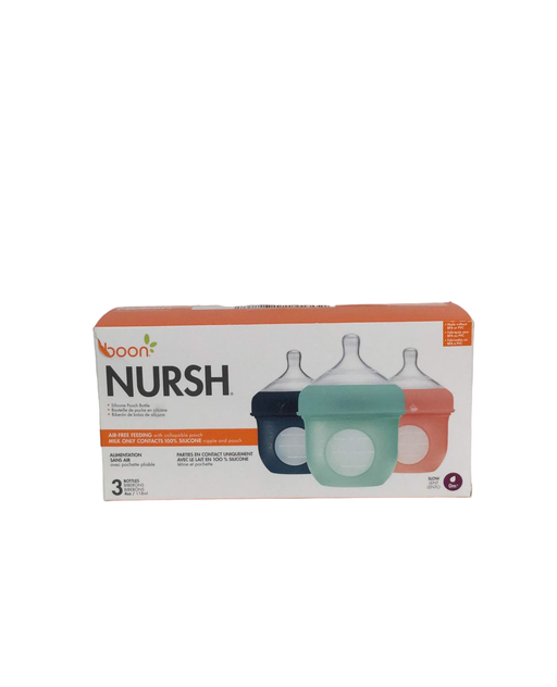 Shop Boon Nursh Bottles 3 Pack, Slow, Mint, 4oz at GoodBuy Gear