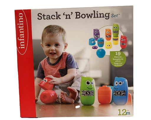 used Infantino Stack 'n' Bowling Set, 12+m