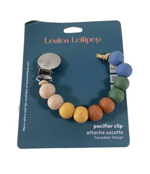 secondhand LouLou Lollipop Pacifier Clip, Colorblock