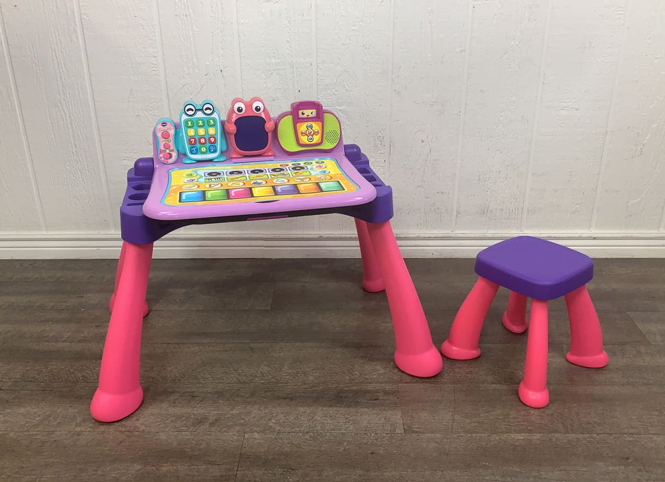 used VTech Touch And Learn Activity Desk, Deluxe Pink