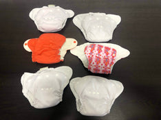 used BUNDLE Cloth Diapers, Newborn All-in-1