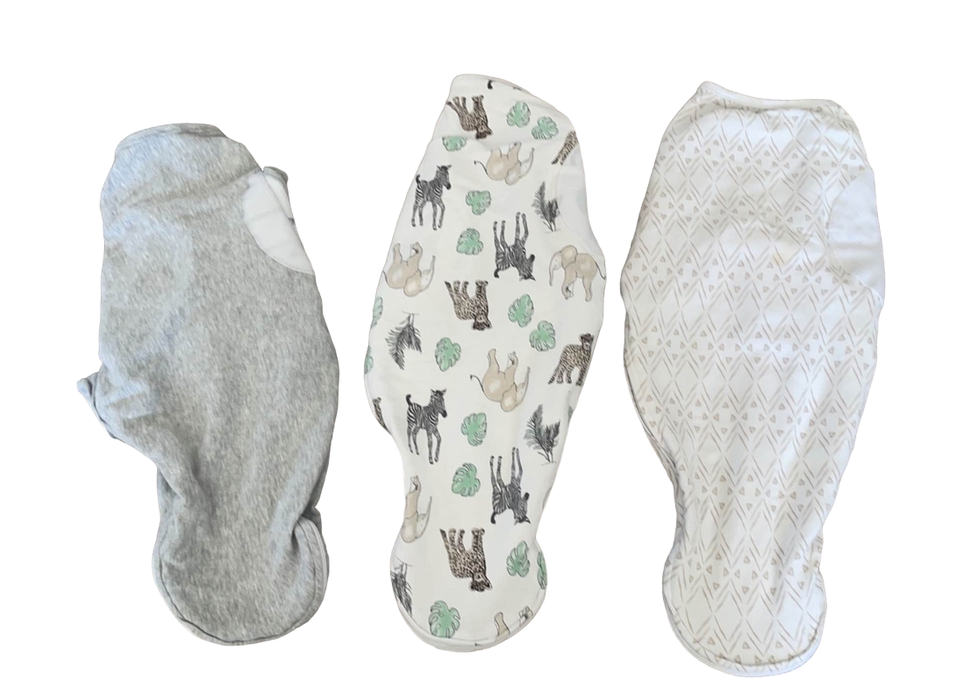 secondhand Aden + Anais Essentials Easy Wrap Swaddle, 3 Pack, 0-3 Months