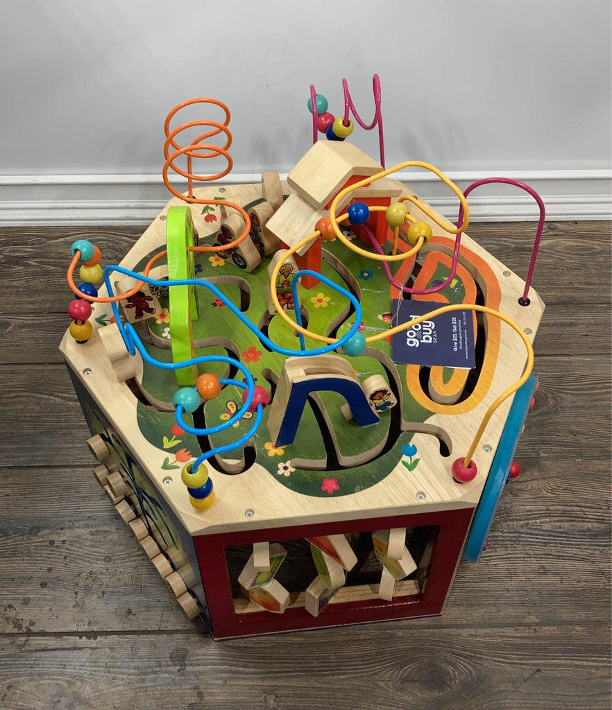 B. toys Youniversity Wooden Activity Cube