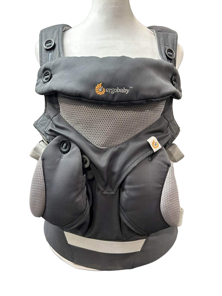 Ergobaby 360 All Positions Cool Air Mesh Baby Carrier, Carbon Grey, Wi