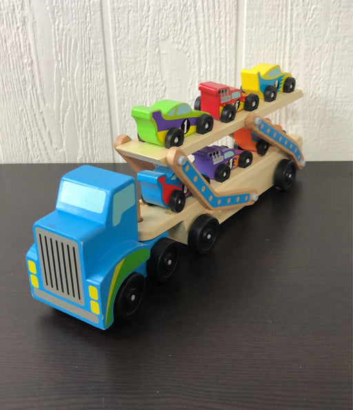 secondhand Melissa & Doug Mega Race-Car Carrier