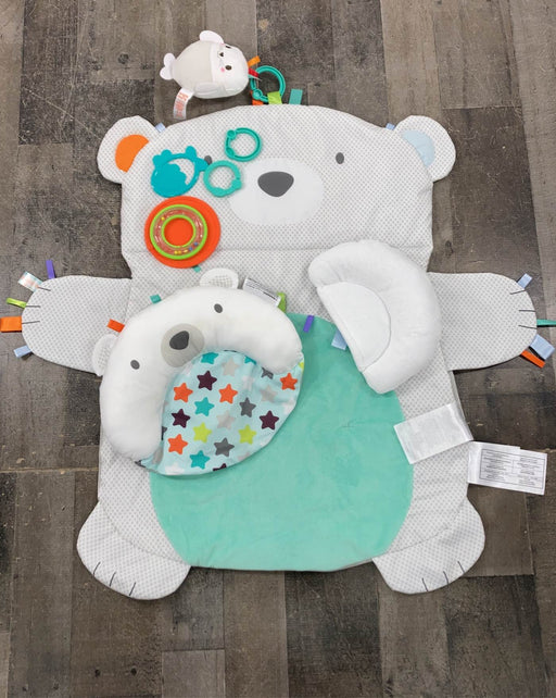 used Bright Starts Tummy Time Prop & Play Mat, Polar Bear