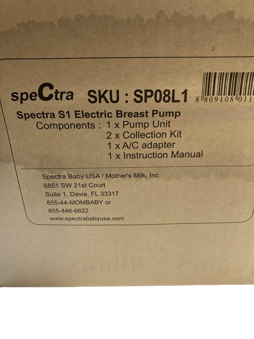 used Spectra Baby S1 Plus Premier Rechargeable Breast Pump