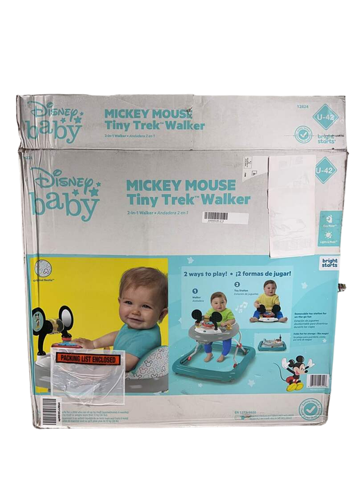 used Bright Starts Mickey Mouse Happy Triangles Walker