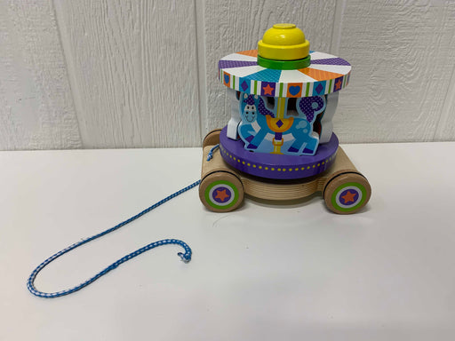 used Melissa & Doug First Play Carousel Pull Toy