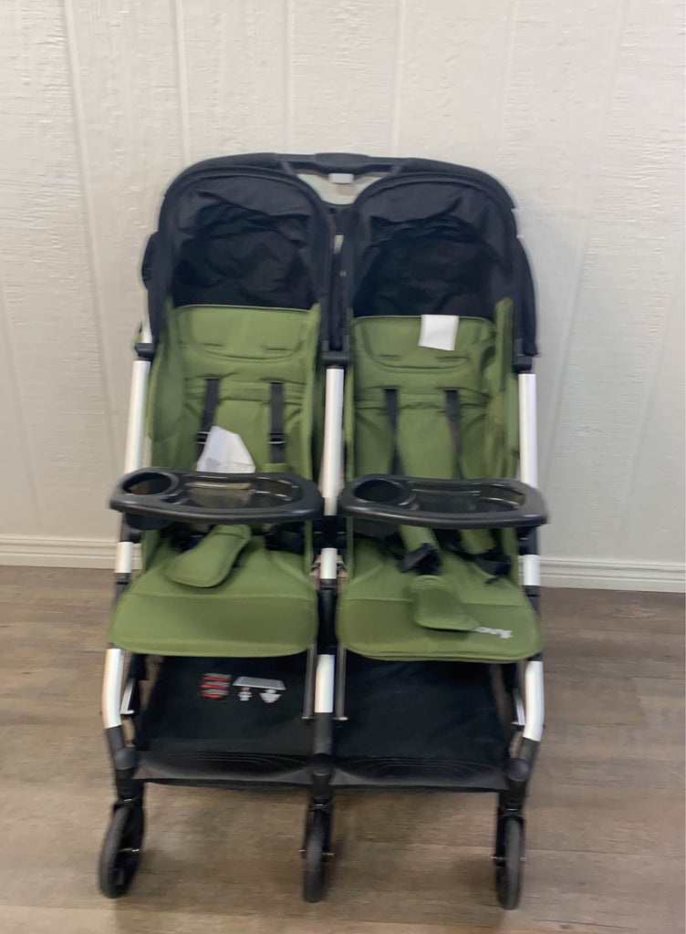 Joovy Kooper X2 Double Stroller, Olive, 2021