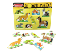 secondhand Melissa & Doug Sound Puzzle, Pets