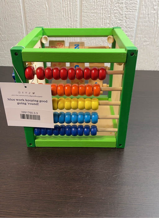 used Small Wooden Activity Cube