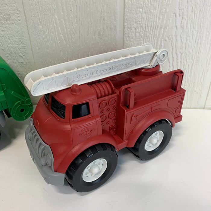 used BUNDLE Green Toys Trucks