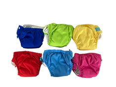 secondhand Charlie Banana 6 One Size Reusable Cloth Diapers with Fleece