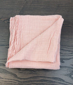 secondhand Baby Blanket, Pink Muslin