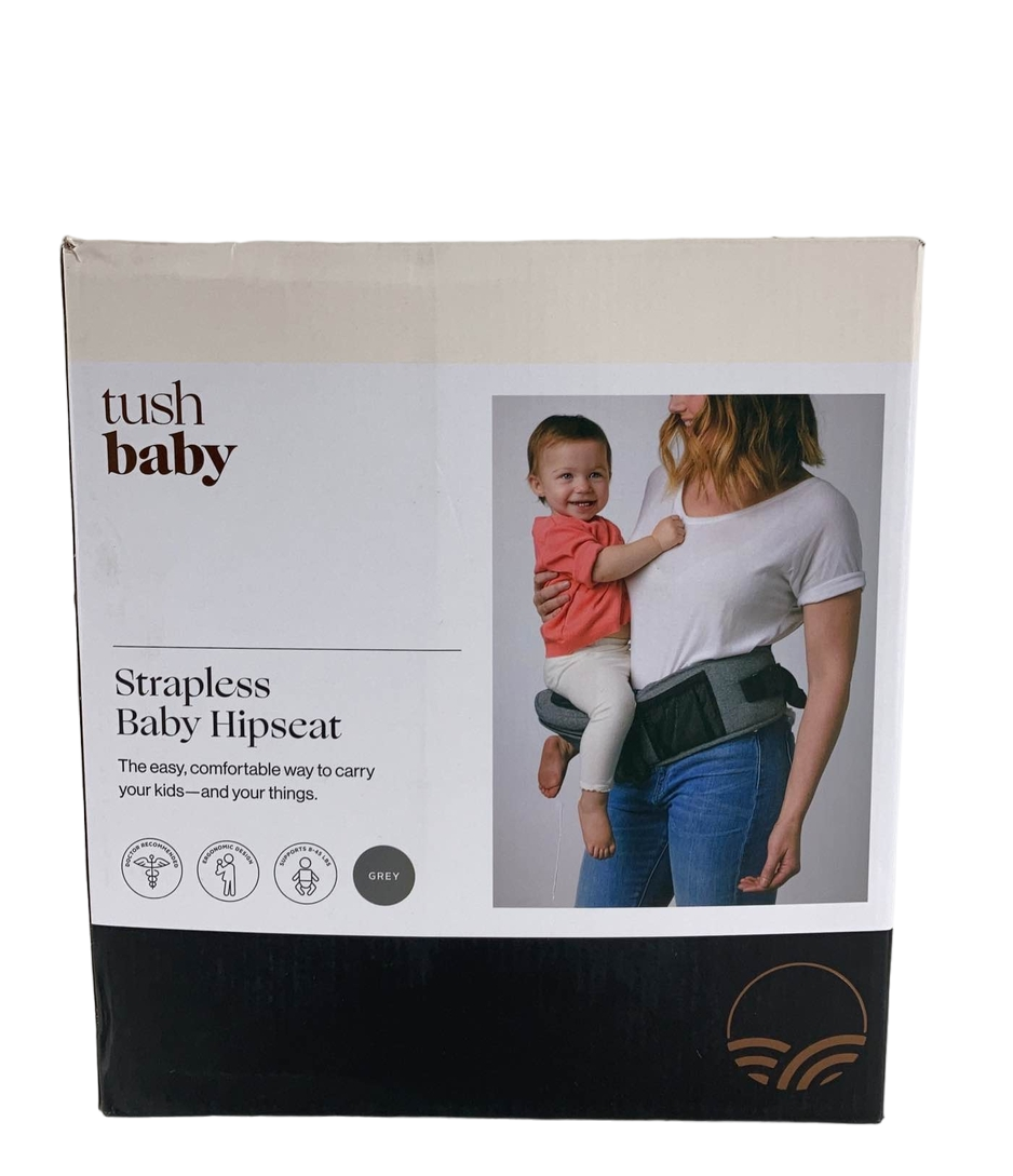 TushBaby Hip Baby Carrier, Grey