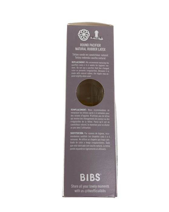 Shop BIBS Boheme Natural Rubber Pacifier 2 Pack, Ivory/Blossom, Size 1 (0+ months) at GoodBuy Gear