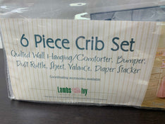 secondhand Lambs & Ivy Six Piece Crib Sheet