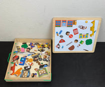 secondhand Melissa & Doug Wooden Magnetic Matching Picture Game