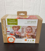 used Infantino Squeeze Pouches, 4 fl oz., 50 count