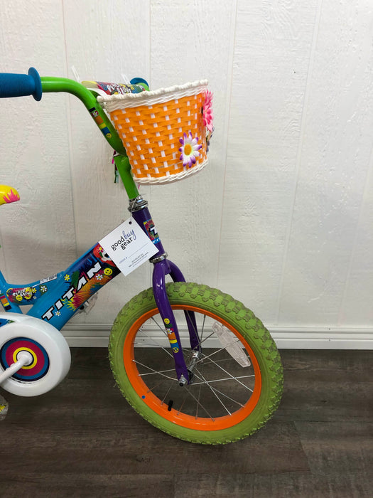 secondhand Titan Flower Power Princess Bike 16in